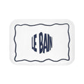 Le Bain Crisp WHITE Bath Mat | White French Bathroom Mat