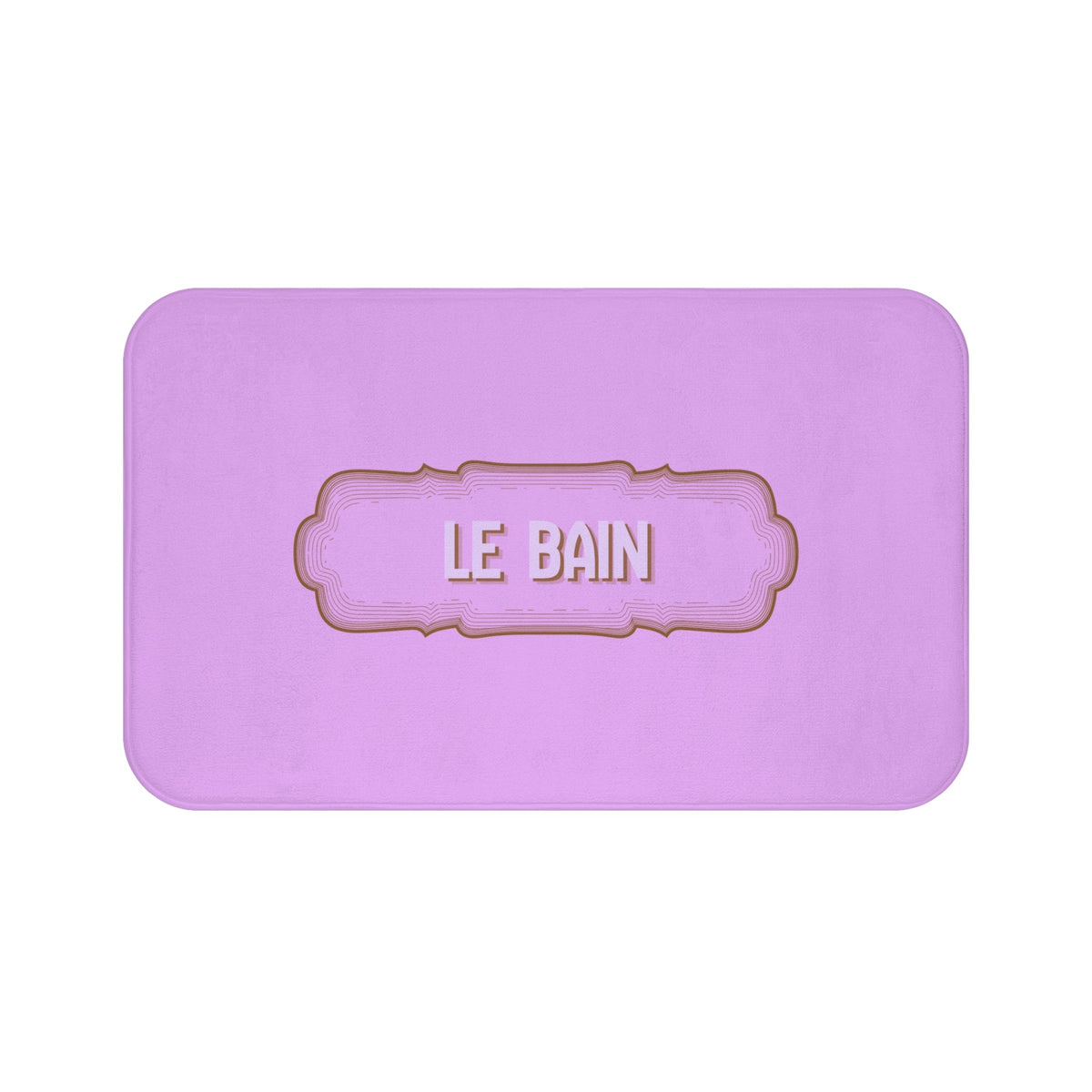Le Bain Lilac Bath Mat — French Bathroom Décor, Soft Plush Floor Mat