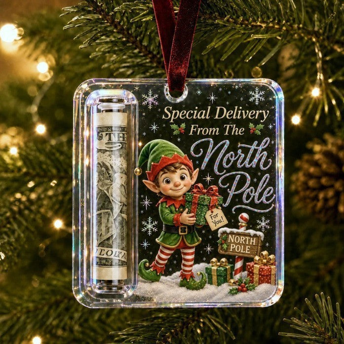 Cash Gift Ornament an acrylic hanging decoration