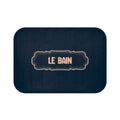 French Bathroom Bath Mat – 'Le Bain' Deep Navy