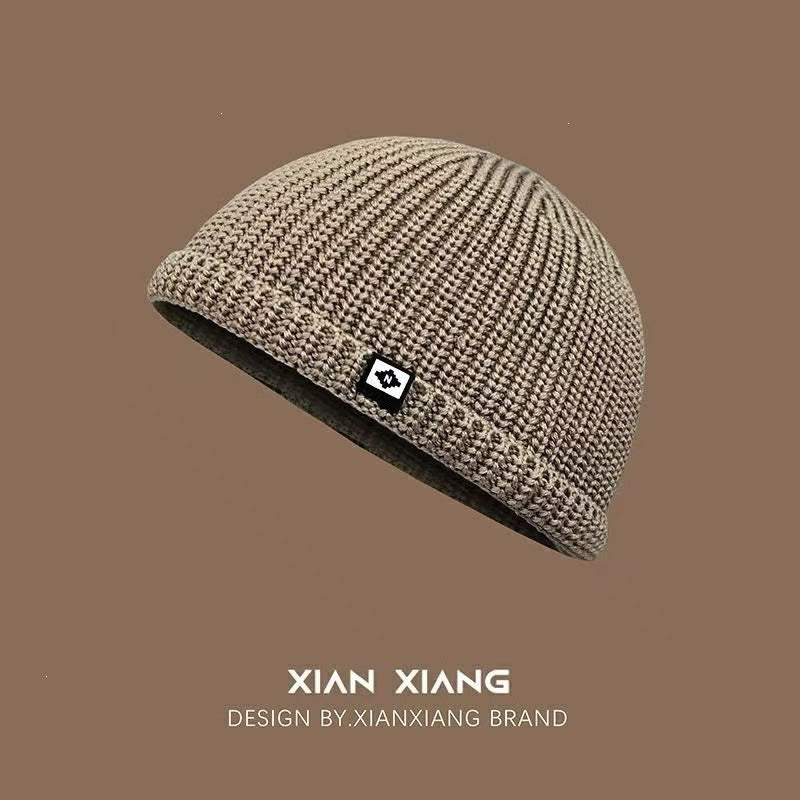 Men's Fleece Lined Knitted Beanie Hat with Ear Protection