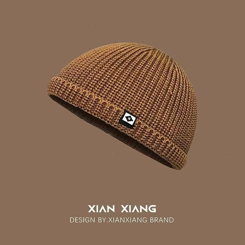 Men's Fleece Lined Knitted Beanie Hat with Ear Protection