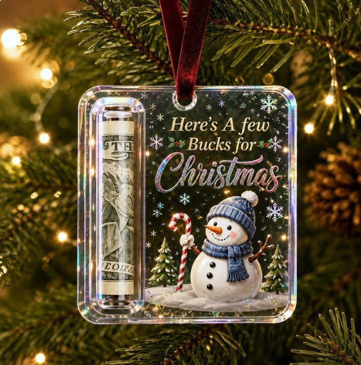 Cash Gift Ornament an acrylic hanging decoration
