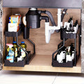 Under-Sink Sliding Organizers, Set of 2