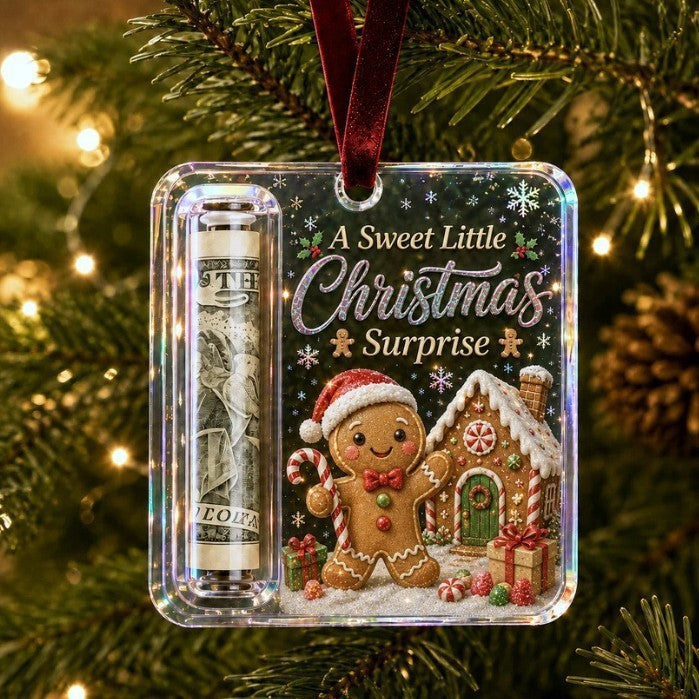 Cash Gift Ornament an acrylic hanging decoration