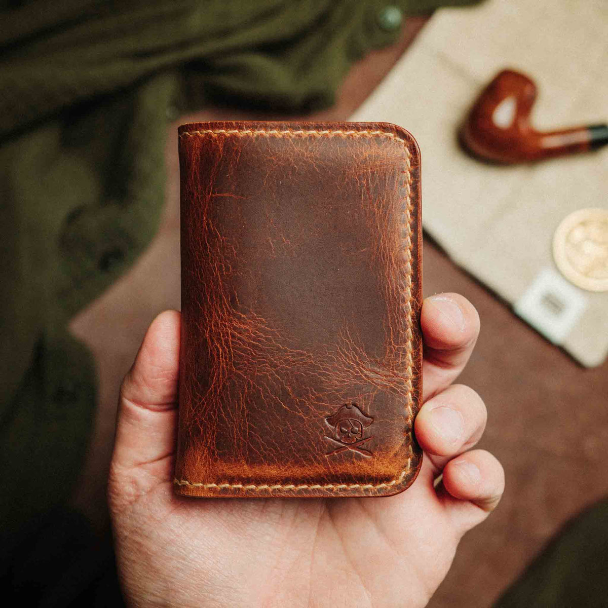 Pirate Goods Buccaneer – Slim Leather Bifold Wallet