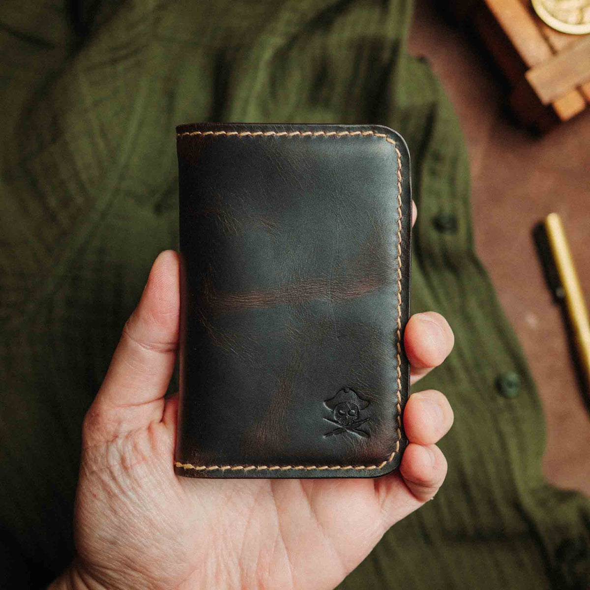 Pirate Goods Buccaneer – Slim Leather Bifold Wallet