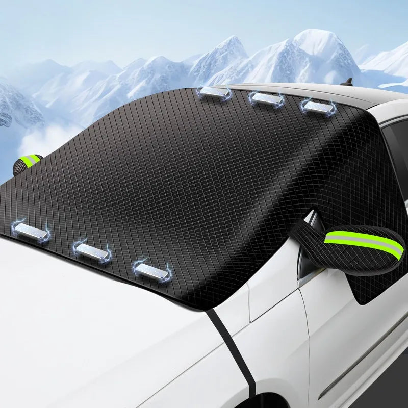 Winter Car Windshield Cover | Magnetic Snow Guard for Front Window