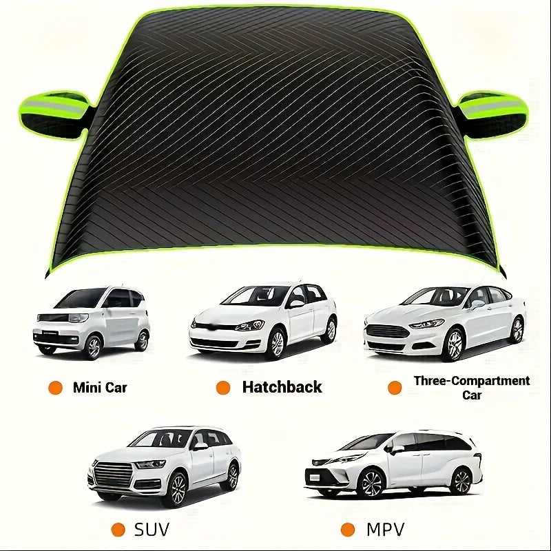 Car Snow Cover Winter Front Windshield | Anti-Freeze Magnetic Half Cover