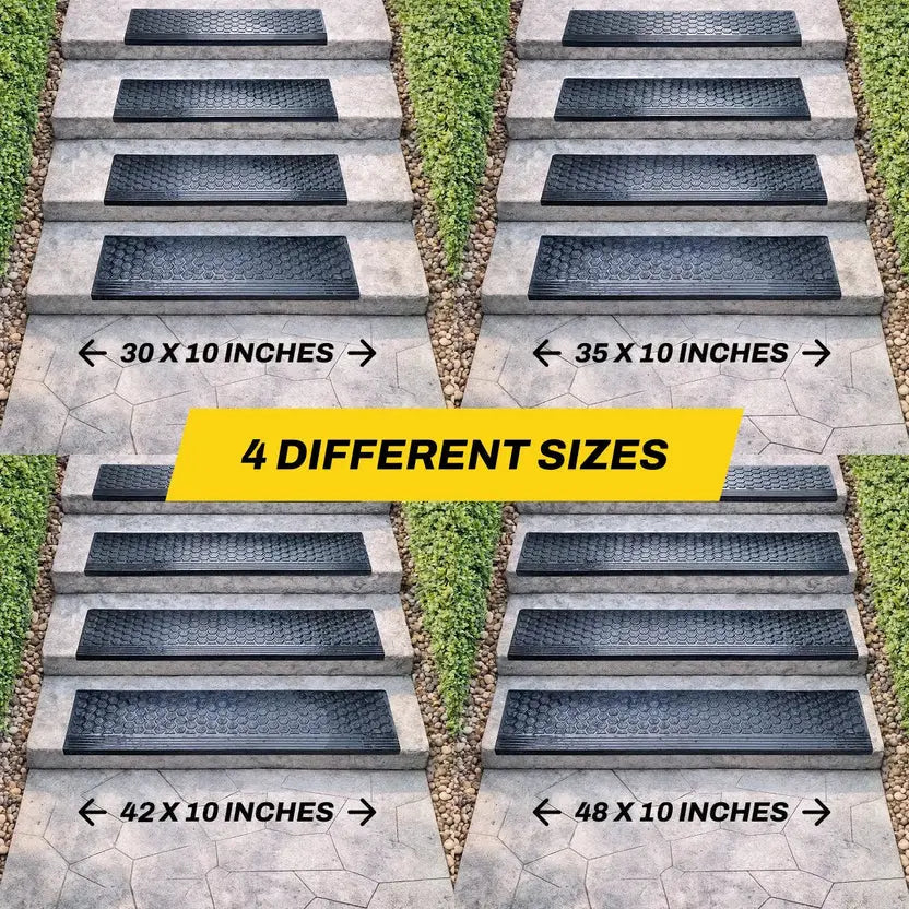 Thunder Grip Heavy-Duty Rubber Stair Treads for Outdoor