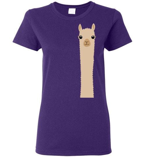 t-shirt: Alpaca Watching Gildan Ladies